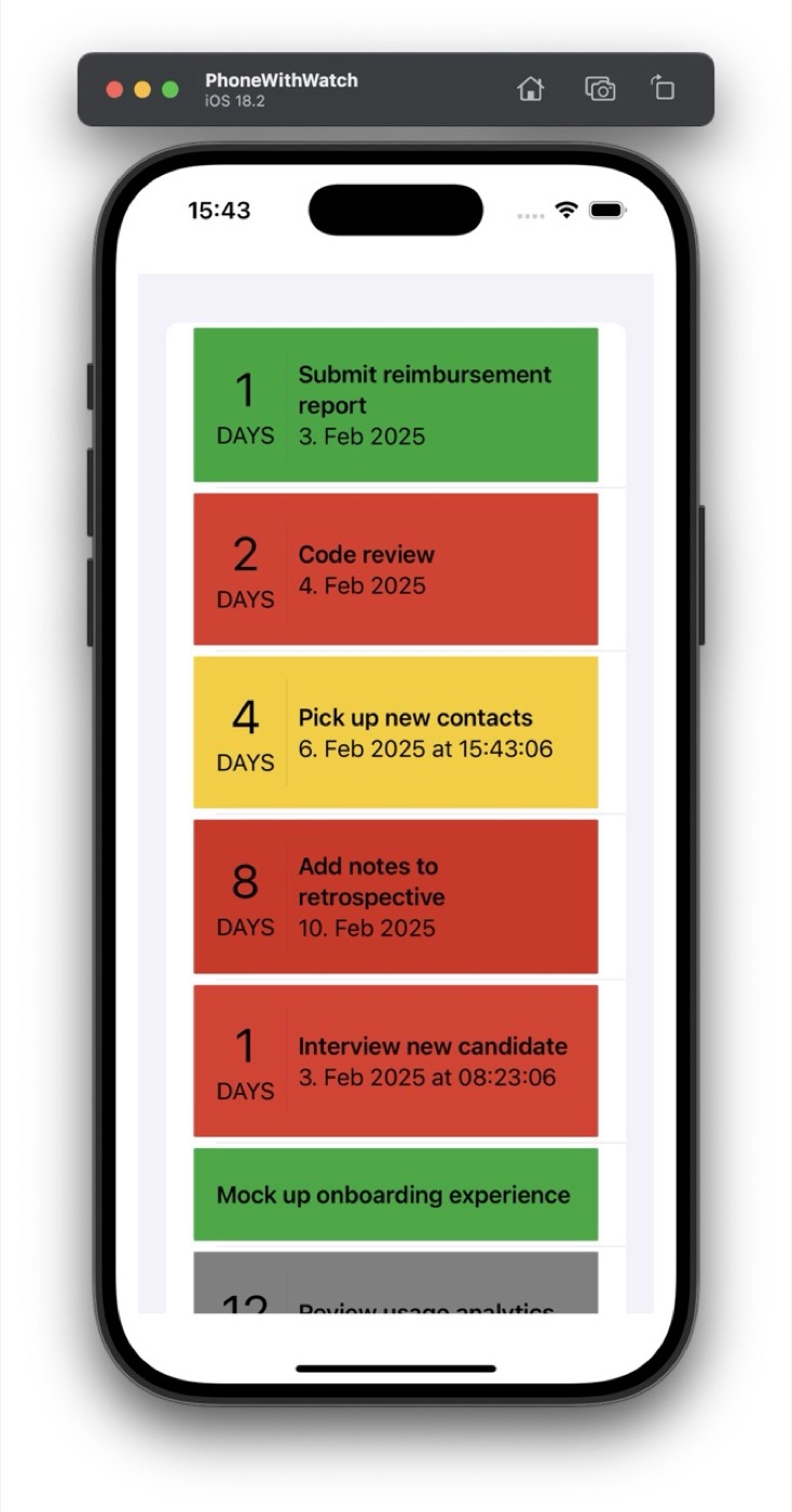 iPhone app